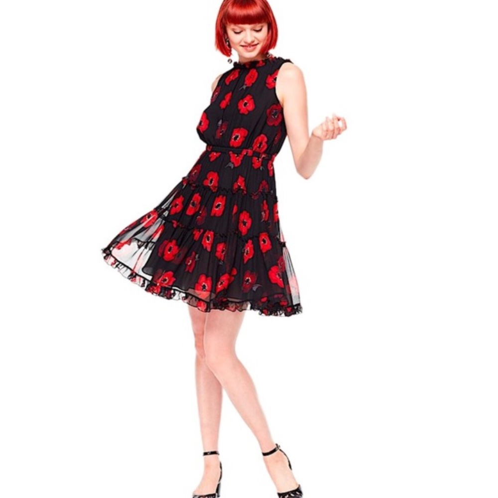 Kate Spade Silk Chiffon Dress - Size 10 (NEW)